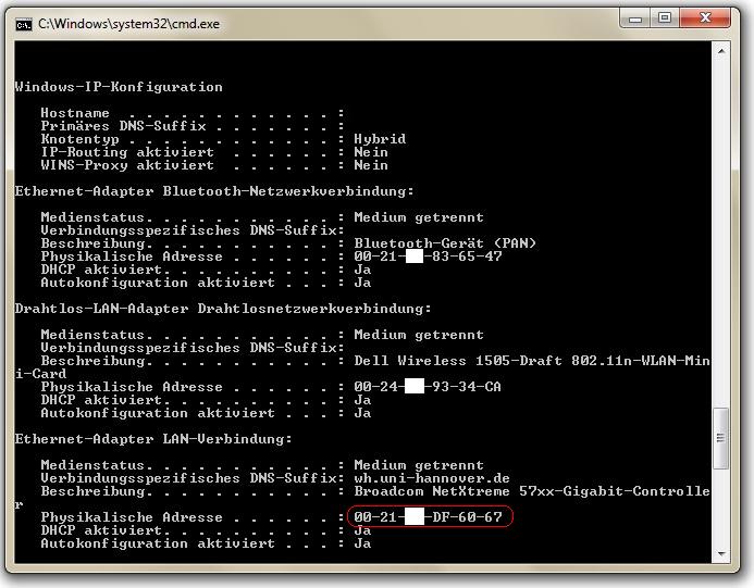 ipconfig Win7 ipconfig Win7