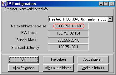 ipconfig Win9x ipconfig Win9x